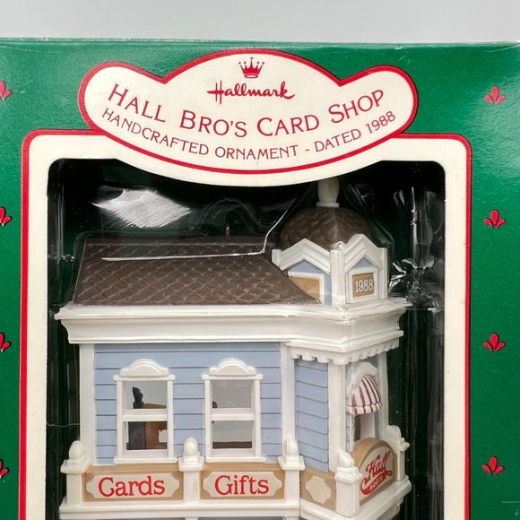Hallmark Keepsake HALL BRO'S CARD SHOP Ornament Collectors Series 1988 NIB - Picture 4 of 10